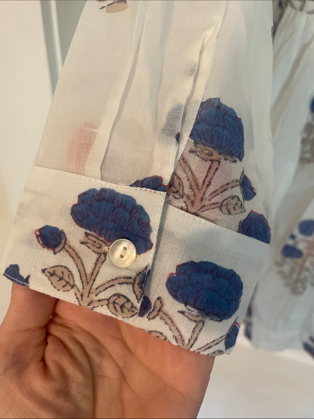 New Tuckernuck Oliphant Laguana Blue Long Sleeve Mini Shirt Dress size Large - Picture 10 of 15